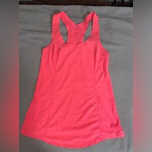 Lululemon Athletica Run a Marathon Singlet Tank in Flash Pink